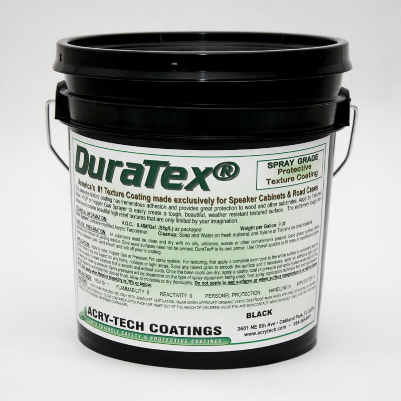 Acry-Tech Duratex Spray Grade 1 US Gallon - Black Speaker Coating