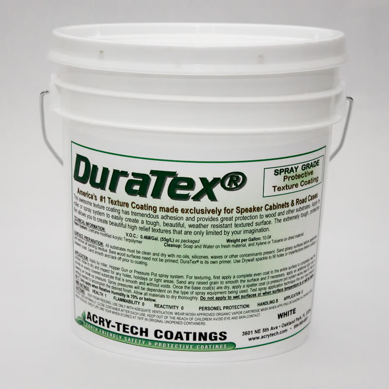 Acry-Tech Duratex Spray Grade 1 US Gallon - White Speaker Coating