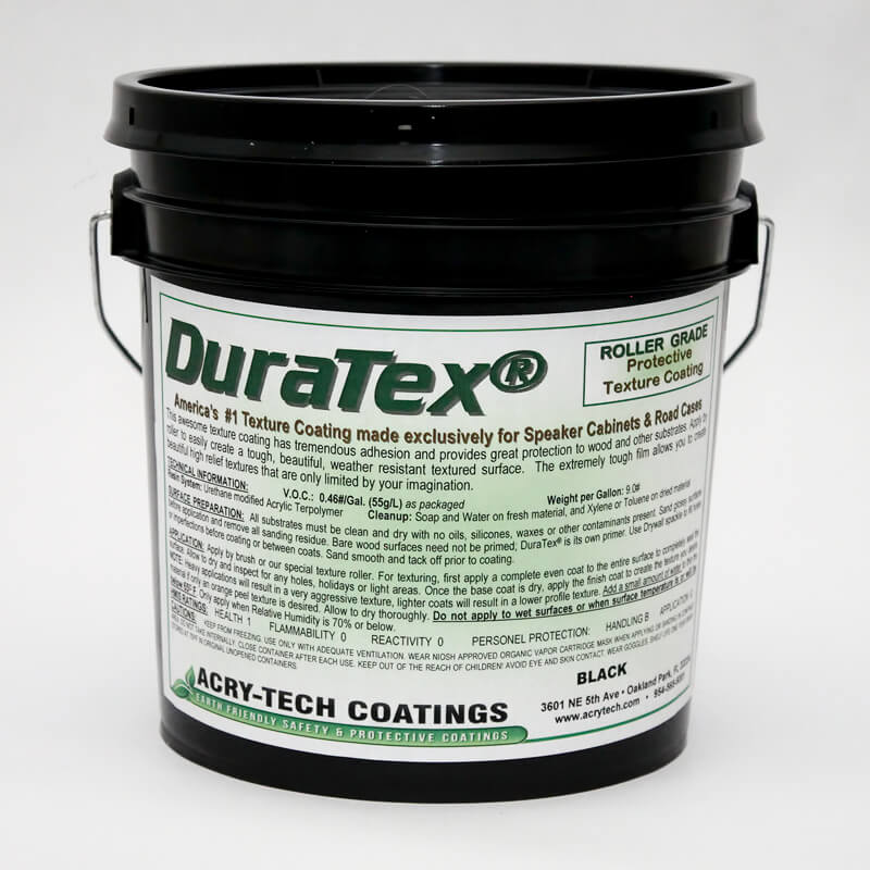 Acry-Tech Duratex Roller Grade 1 US Gallon - Black Speaker Coating
