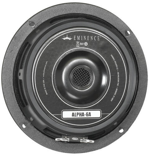 Eminence Alpha-6A - 8 ohm 6" 100W Pro Audio Midrange Woofer