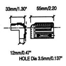 McBride SPC-1 - Black Stacking Speaker Cab Corner Dimensions