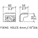 McBride LPC-1 - Black Stacking Speaker Cab Corner Dimensions
