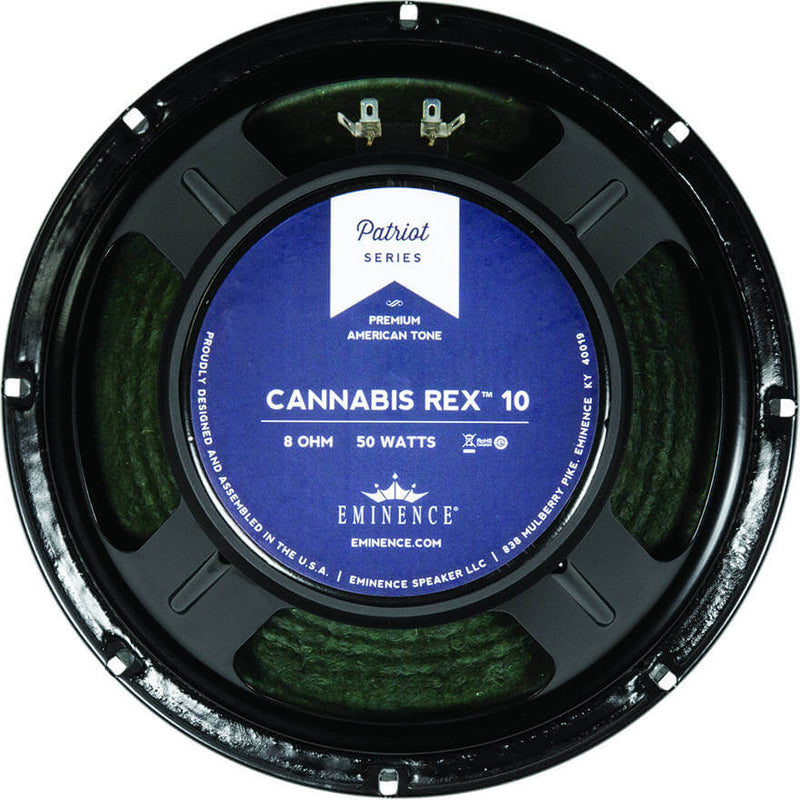 Eminence Cannabis Rex 10 - 8 ohm 10" 50W Hemp Cone Guitar Speaker