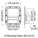 Penn-Elcom H1023 - Black Recessed Speaker Cab Handle