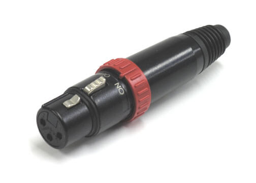 Neutrik NC3FXS-B - Black XLR Female connector with On/Off Switch