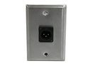 Neutrik WPP-103-M - Male XLR Single Gang Wallplate