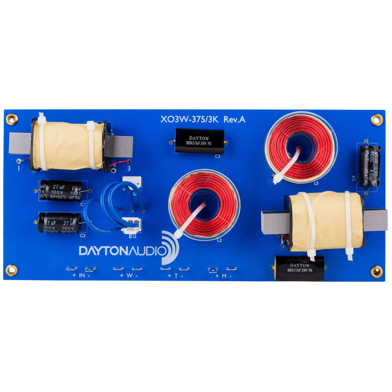 Dayton Audio XO3W-375/3K 3-Way Crossover 375/3,000Hz