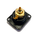 Neutrik NF2D-B-0 - Phono Socket Black Chrome Back View