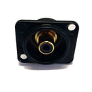 Neutrik NF2D-B-0 - Phono Socket Black Chrome Front View